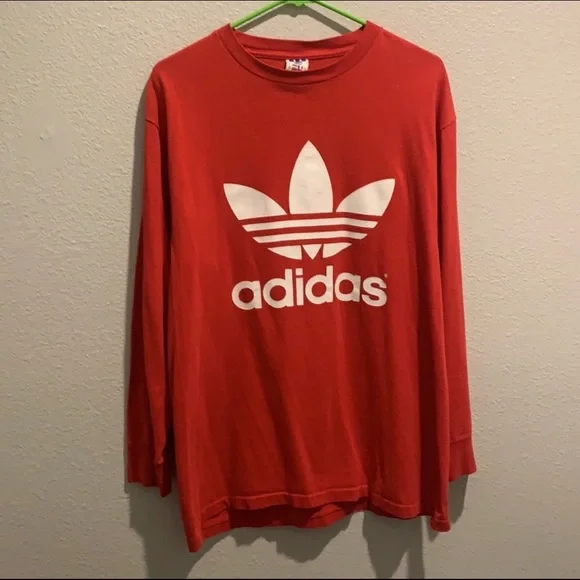 ❌Sold❌Large Logo Adidas Long Sleeve T-shirt 🔺‼️ - Picture 3 of 7